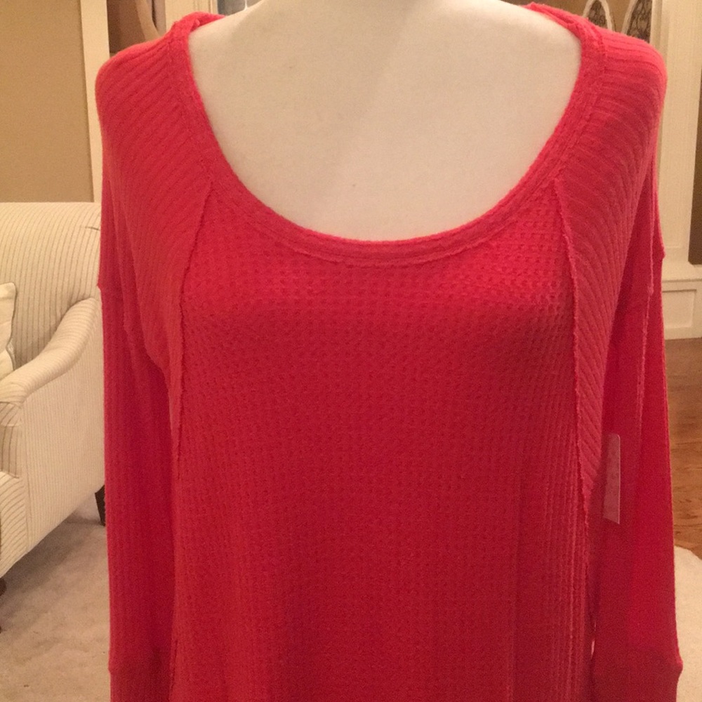 Free People Malibu Poppy Red Top - Picture 3 of 8